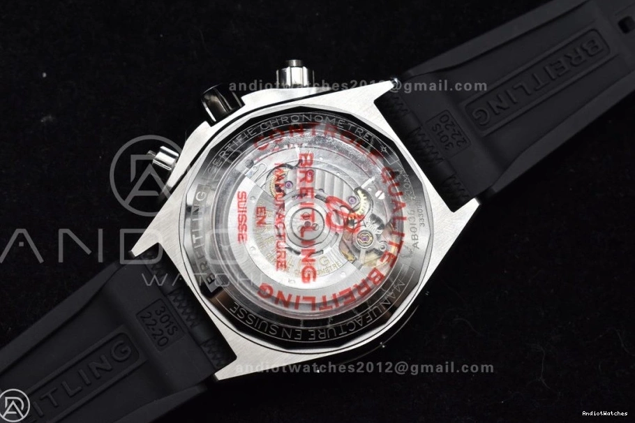 536 B01 44mm Robber SS Edition Bracelet A On 1:1 Best Chronomat Green BLSF Colorful Dial 0828